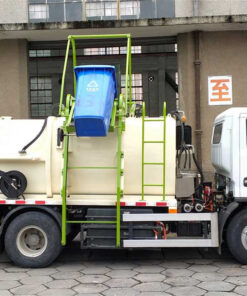 9 Ton Pure Electric Kitchen Waste Garbage Truck Working Test