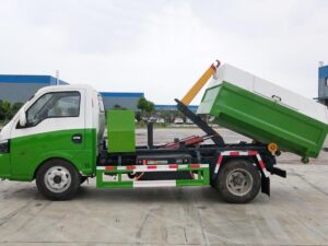 4.3T 5.3-Meter Single-Row Pure Electric Detachable Garbage Truck With Carriage