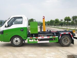 4.3T 5.3-Meter Single-Row Pure Electric Detachable Garbage Truck With Carriage