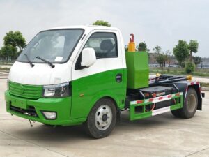 4.3T 5.3-Meter Single-Row Pure Electric Detachable Garbage Truck With Carriage