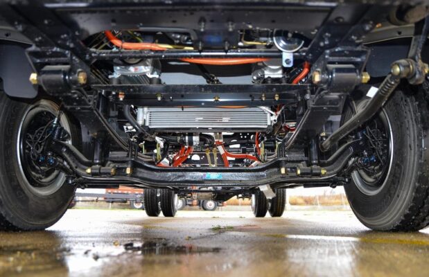 EV350 4.5T 4,2 meter enkel-rad ren elektrisk flatbedlätt lastbil